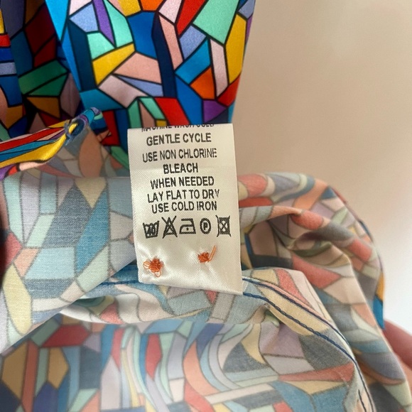 Mizumi Couture modern fit Colorful button down Shirt NWT - Picture 12 of 15